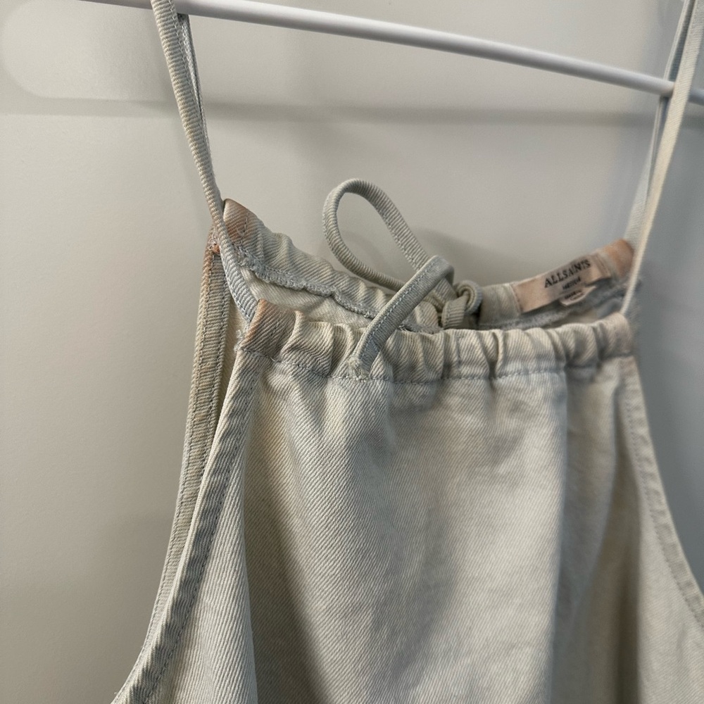 All saints medium denim light wash dress - Picture 4 of 9